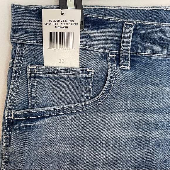 Jordache Vintage Cindy Triple Needle Short Womens size 33 NWT - Picture 4 of 5